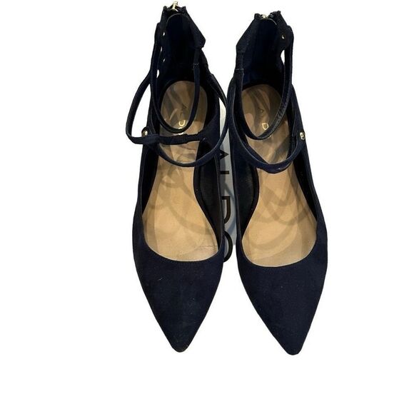 Aldo Shoes - Aldo Marieta navy and gold ballet flats- size 8.5